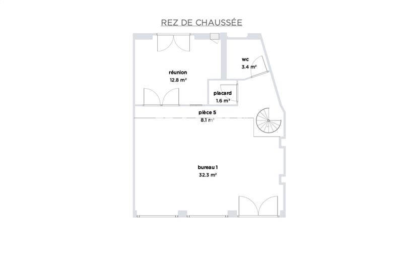 Location de bureau de 100 m² à Lyon 7 - 69007 plan - 1