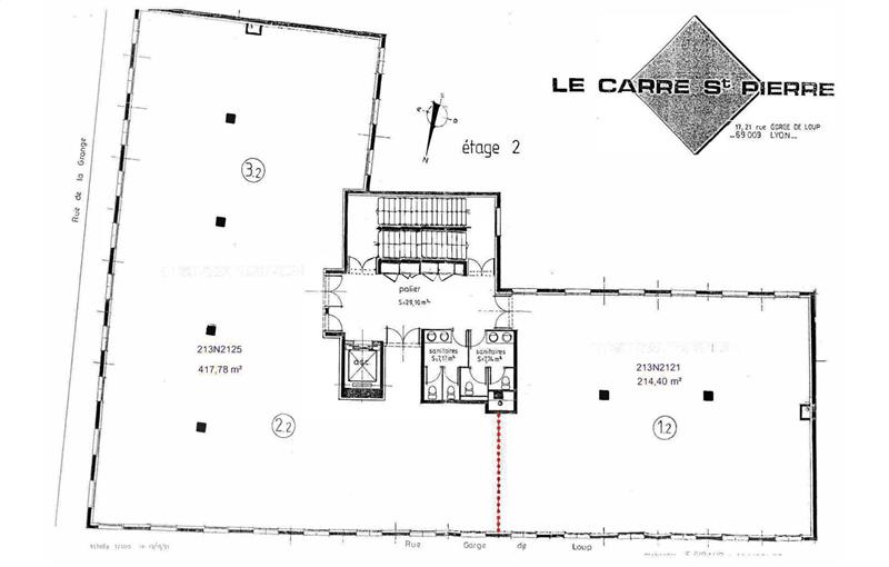 Location de bureau de 632 m² à Lyon 9 - 69009 plan - 1