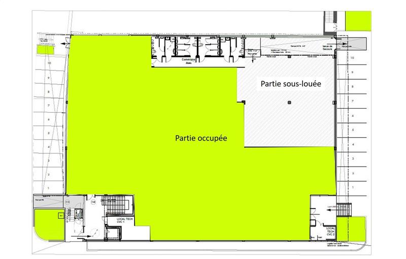 Location de bureau de 305 m² à Lyon 9 - 69009 plan - 1