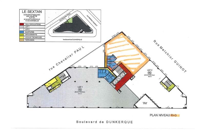 Location de bureau de 562 m² à Marseille 2 - 13002 plan - 1
