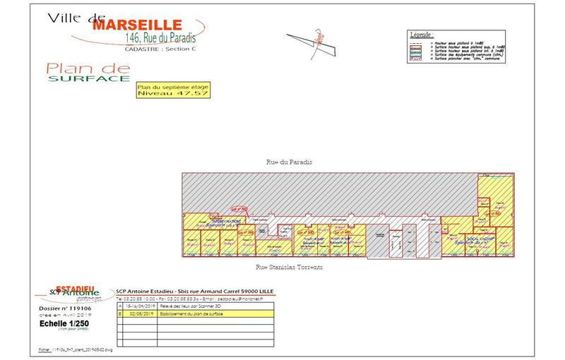 Location de bureau de 260 m² à Marseille 6 - 13006 plan - 1