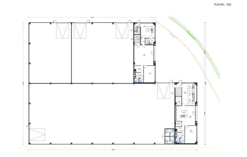 Location de bureau de 260 m² à Mondragon - 84430 plan - 1