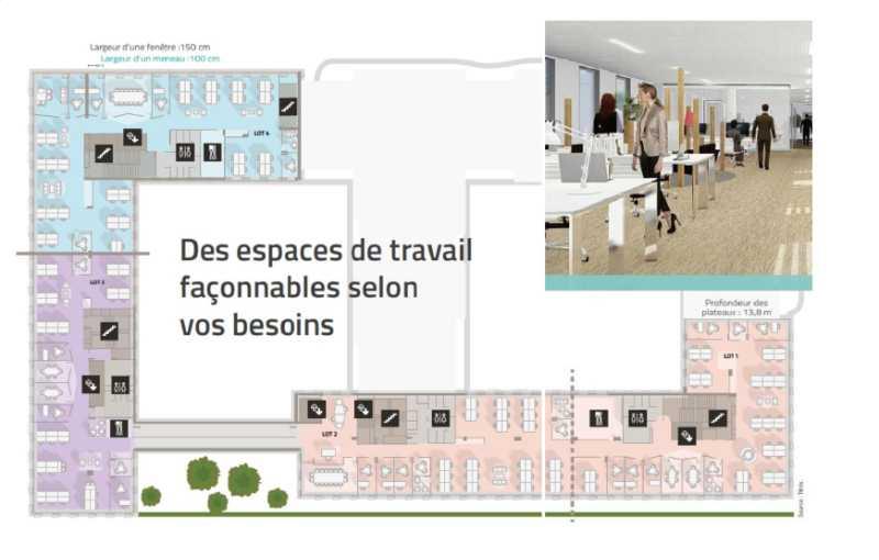 Location de bureau de 6 842 m² à Montigny-le-Bretonneux - 78180 plan - 1