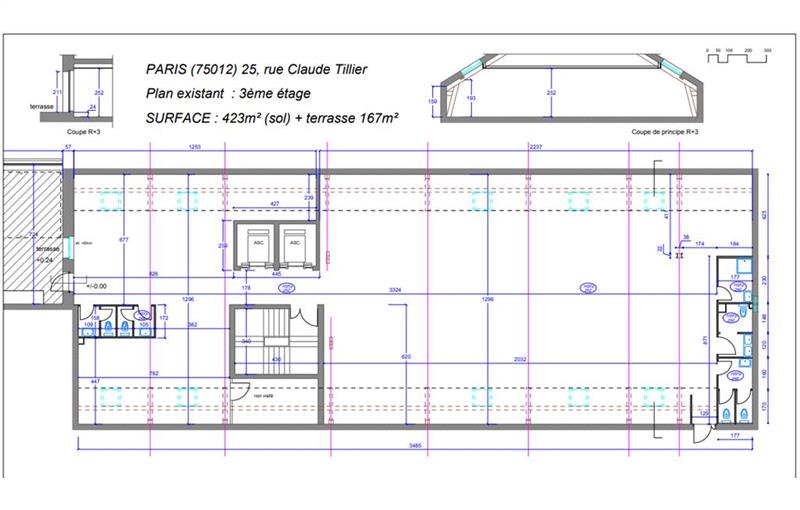 Location de bureau de 438 m² à Paris 12 - 75012 plan - 1