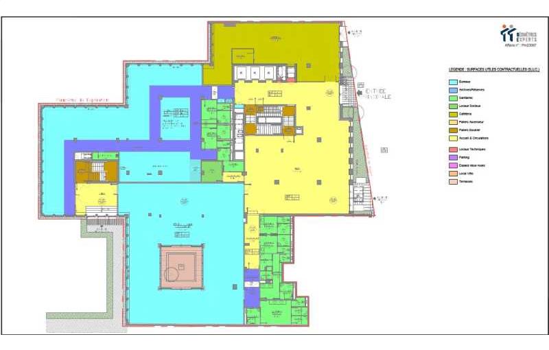 Location de bureau de 8 140 m² à Paris 15 - 75015 plan - 1