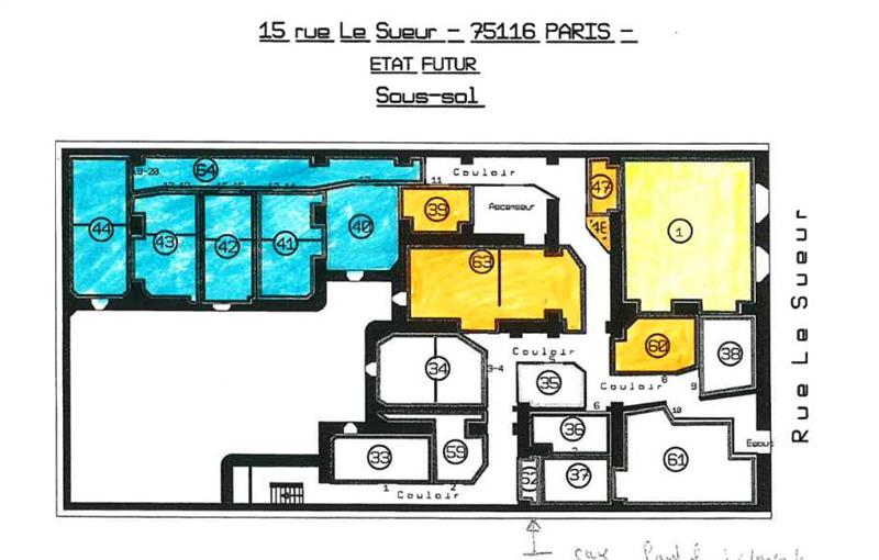 Location de bureau de 265 m² à Paris 16 - 75016 plan - 1