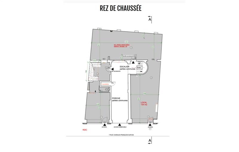 Location de bureau de 213 m² à Paris 3 - 75003 plan - 1