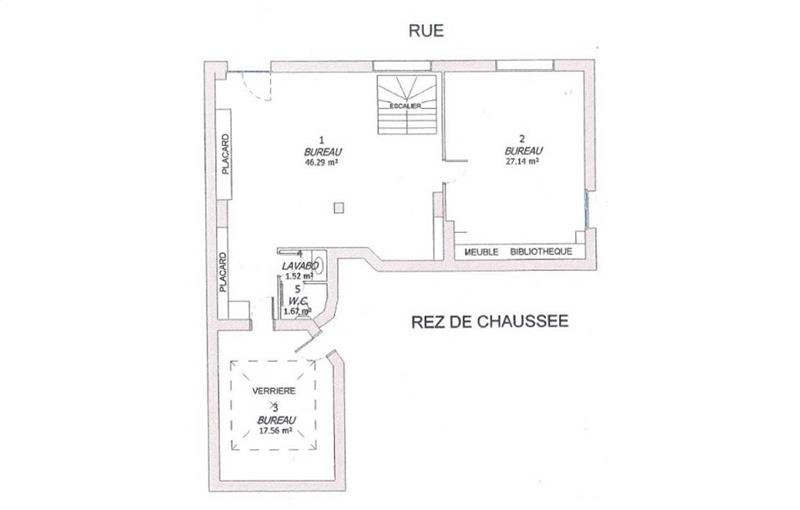 Location de bureau de 149 m² à Paris 5 - 75005 plan - 1