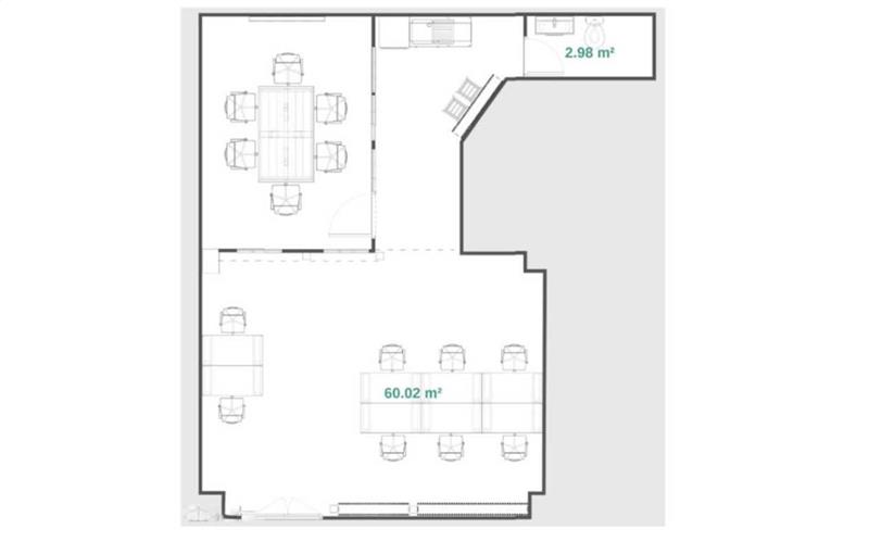 Location de bureau de 60 m² à Paris 9 - 75009 plan - 1