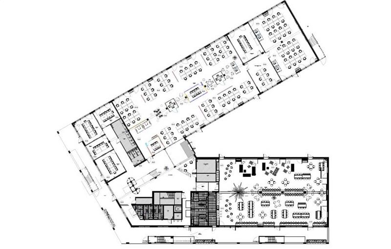 Location de bureau de 897 m² à Pessac - 33600 plan - 1