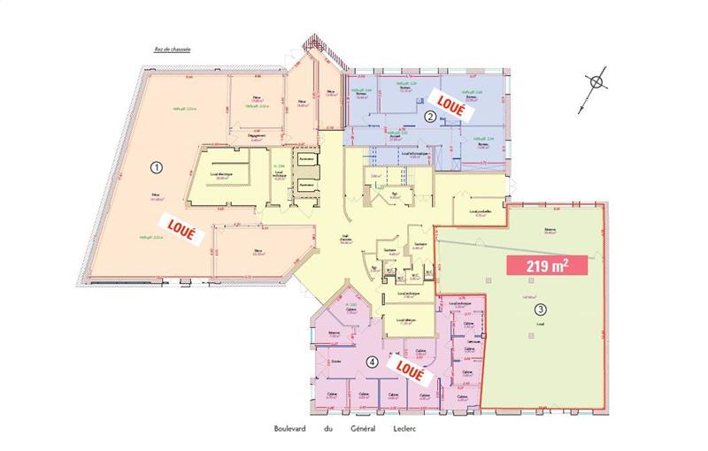 Location de bureau de 1 470 m² à Roubaix - 59100 plan - 1