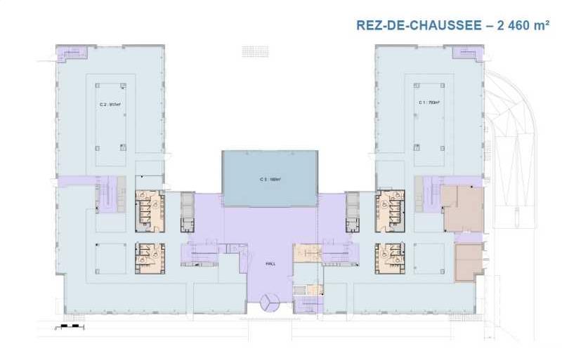 Location de bureau de 1 278 m² à Rungis - 94150 plan - 1
