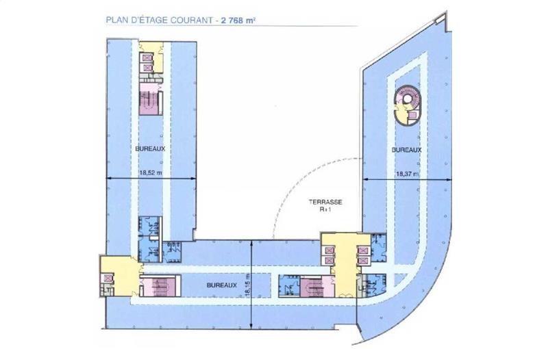 Location de bureau de 600 m² à Rungis - 94150 plan - 1