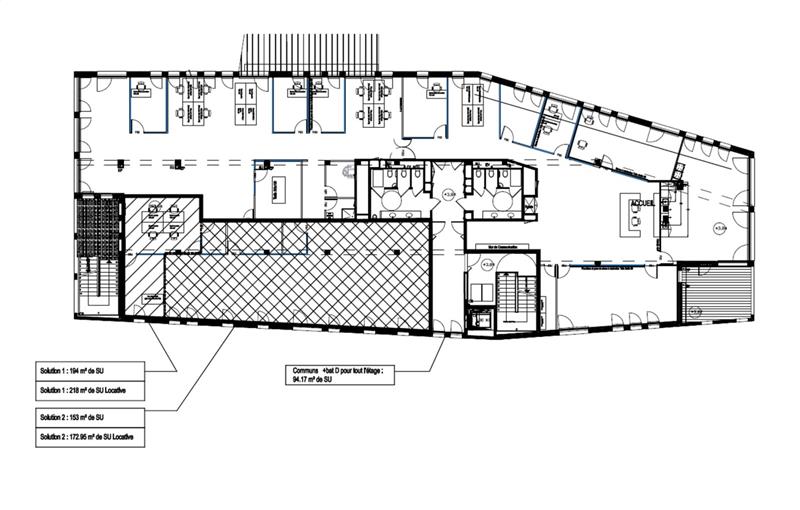 Location de bureau de 194 m² à Saint-Herblain - 44800 plan - 1