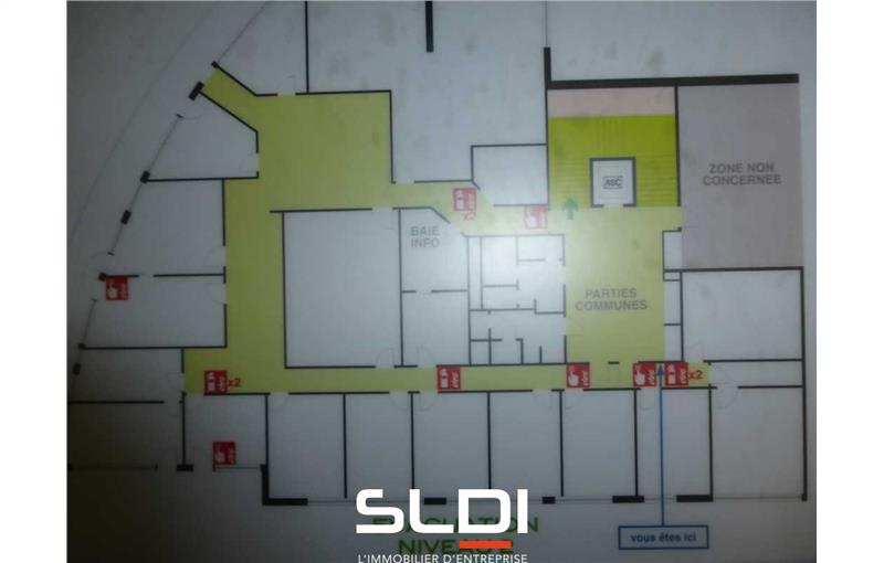 Location de bureau de 489 m² à Saint-Priest - 69800 plan - 1