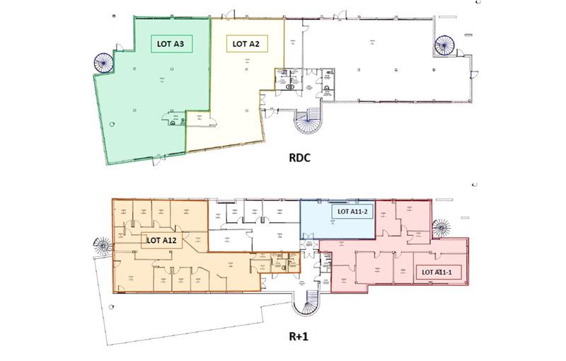 Location de bureau de 218 m² à Saint-Priest - 69800 plan - 1
