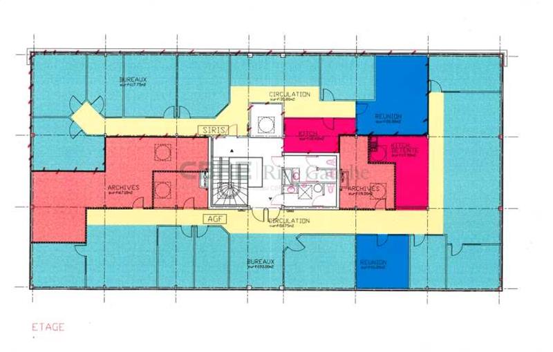 Location de bureau de 127 m² à Schiltigheim - 67300 plan - 1