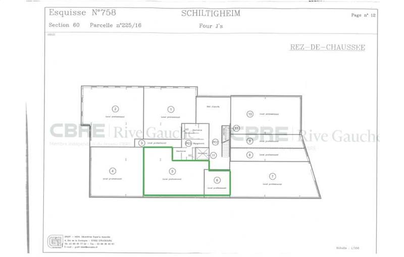 Location de bureau de 110 m² à Schiltigheim - 67300 plan - 1