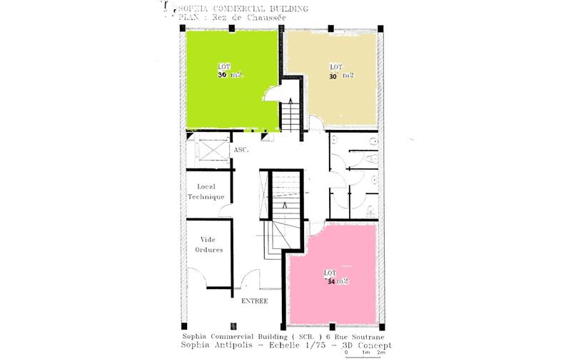 Location de bureau de 151 m² à Sophia Antipolis - 06560 plan - 1