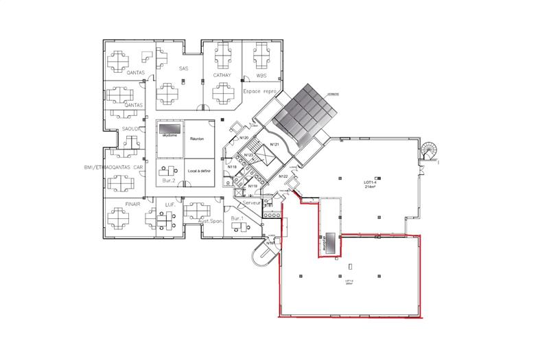 Location de bureau de 304 m² à Sophia Antipolis - 06560 plan - 1