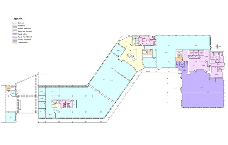 Location de bureau de 491 m² à Sophia Antipolis - 06560 plan - 1