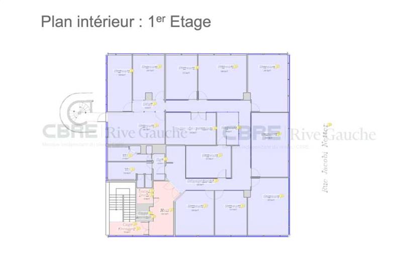 Location de bureau de 2 061 m² à Strasbourg - 67000 plan - 1