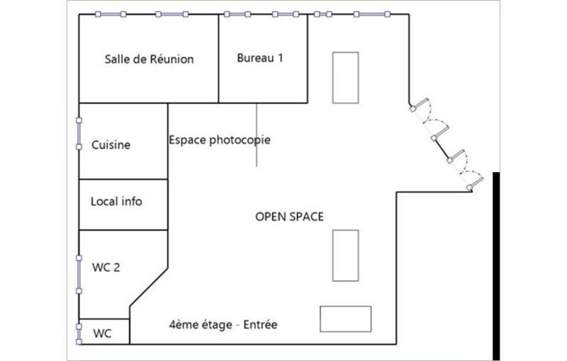 Location de bureau de 119 m² à Toulouse - 31000 plan - 1
