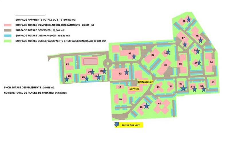 Location de bureau de 9 560 m² à Vénissieux - 69200 plan - 1