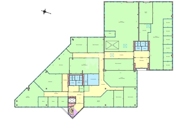 Location de bureau de 1 978 m² à Villebon-sur-Yvette - 91140 plan - 1