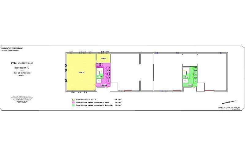 Location de bureau de 1 374 m² à Villeurbanne - 69100 plan - 1