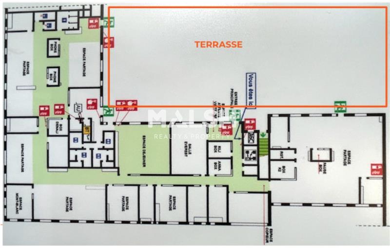 Location de bureau de 993 m² à Villeurbanne - 69100 plan - 1