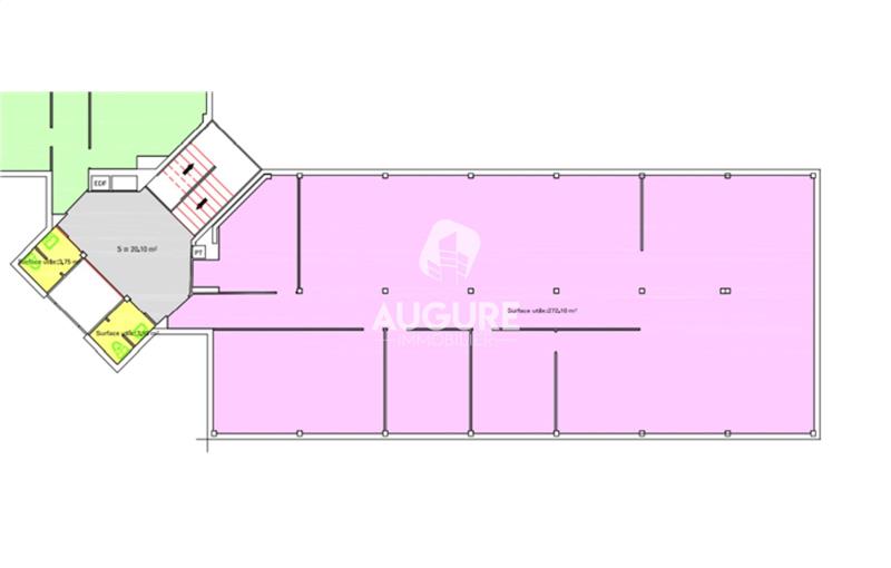 Location de bureau de 294 m² à Vitrolles - 13127 plan - 1