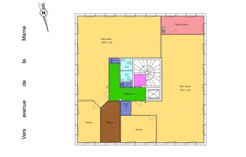 Location de bureau de 271 m² à Wasquehal - 59290 plan - 1