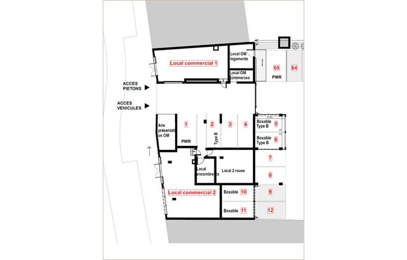Location de local commercial de 52 m² à Bruguières - 31150 plan - 1