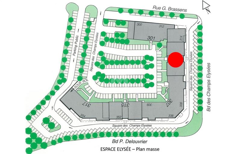 Location de local commercial de 154 m² à Courcouronnes - 91080 plan - 1