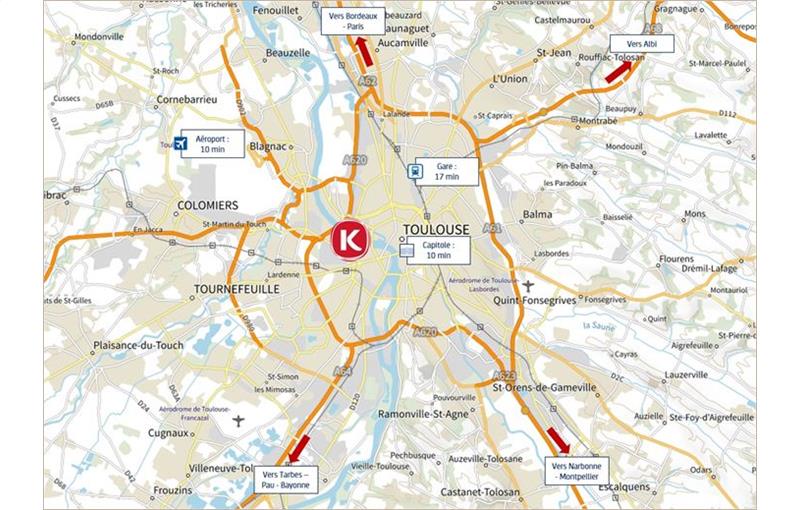Location de local commercial de 283 m² à Toulouse - 31000 plan - 1