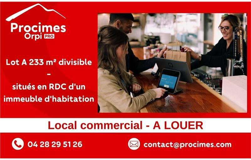 Location de local commercial de 233 m² à Viviers-du-Lac - 73420 photo - 1