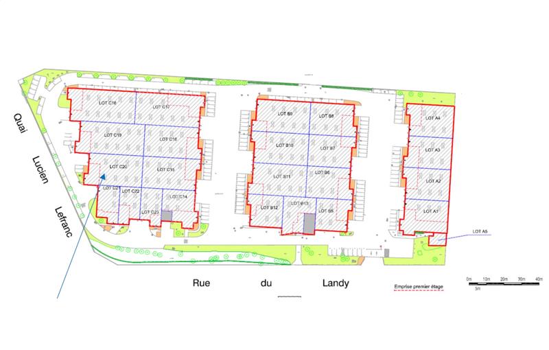 Location d'entrepôt de 658 m² à Aubervilliers - 93300 plan - 1