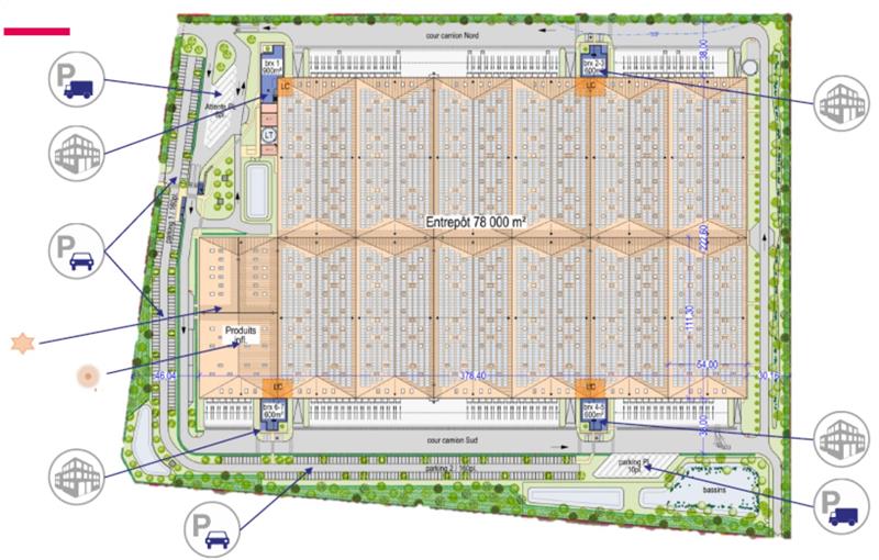 Location d'entrepôt de 81 727 m² à Auneau - 28700 plan - 1