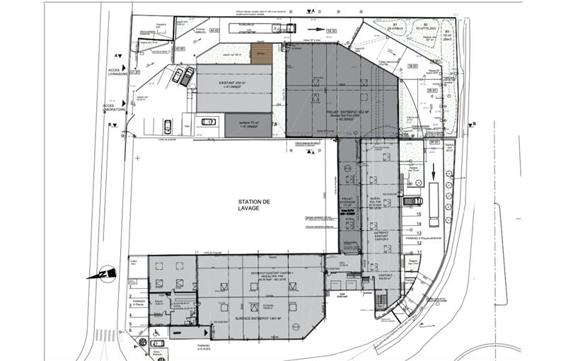 Location d'entrepôt de 2 613 m² à Basse-Goulaine - 44115 plan - 1