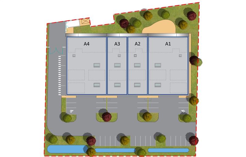 Location d'entrepôt de 2 744 m² à Carquefou - 44470 plan - 1