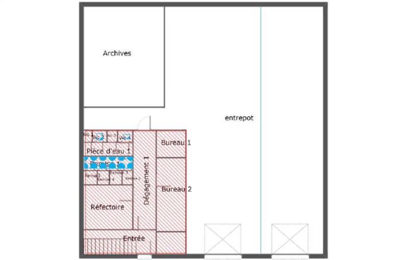 Location d'entrepôt de 294 m² à Carrières-sur-Seine - 78420 plan - 1