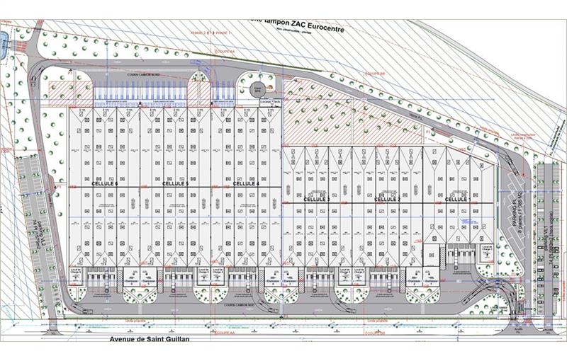 Location d'entrepôt de 8 771 m² à Castelnau-d'Estrétefonds - 31620 plan - 1