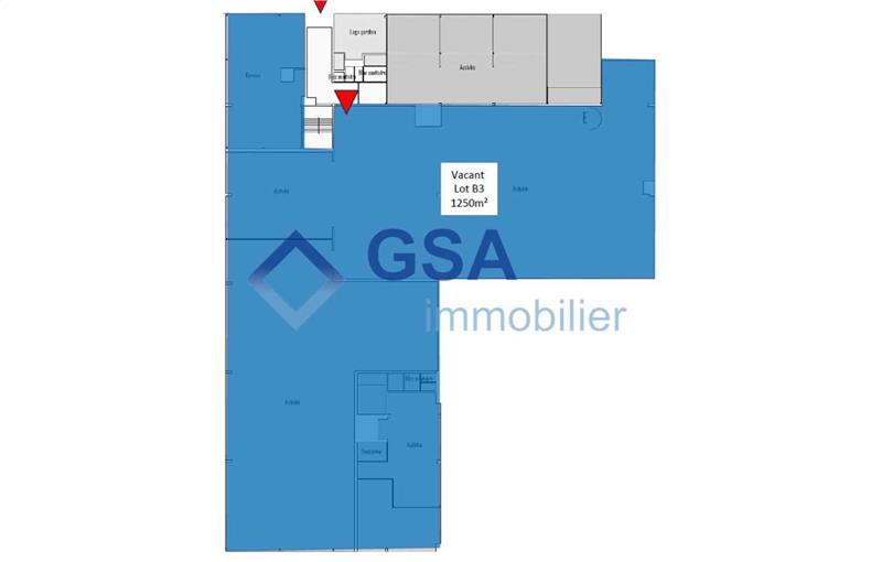 Location d'entrepôt de 1 411 m² à Chilly-Mazarin - 91380 plan - 1