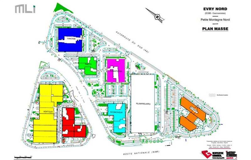 Location d'entrepôt de 2 867 m² à Courcouronnes - 91080 plan - 1
