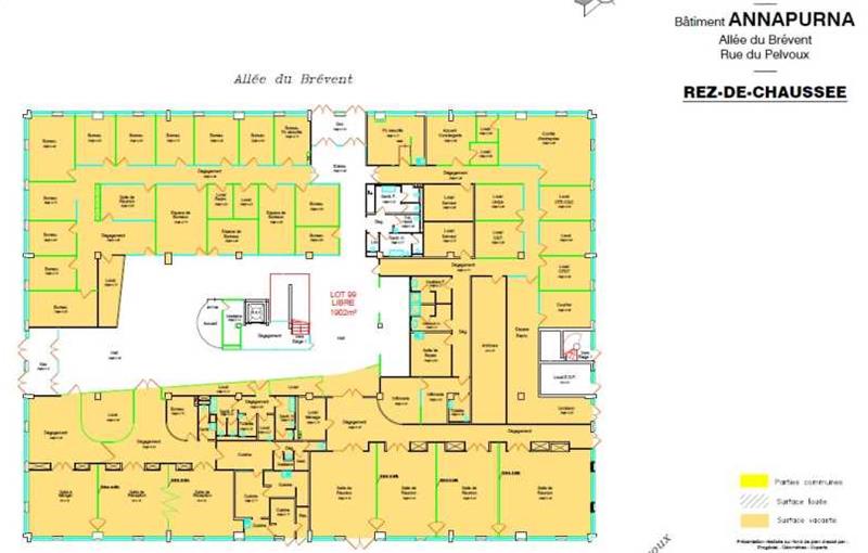 Location d'entrepôt de 3 693 m² à Courcouronnes - 91080 plan - 1