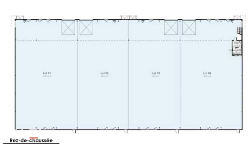 Location d'entrepôt de 565 m² à Dagneux - 01120 plan - 1