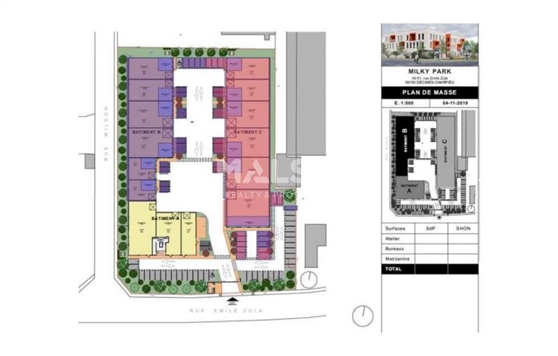 Location d'entrepôt de 1 129 m² à Décines-Charpieu - 69150 plan - 1