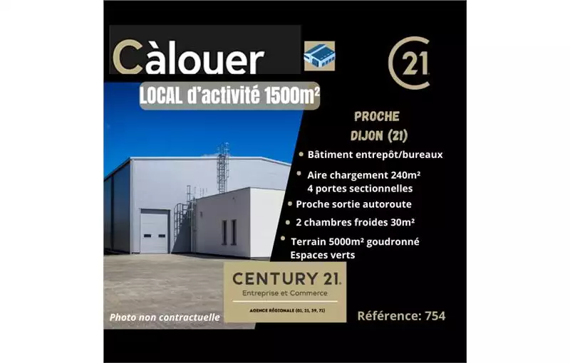 Location d'entrepôt de 1500 m² à Dijon - 21000