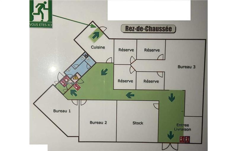 Location d'entrepôt de 222 m² à Émerainville - 77184 plan - 1